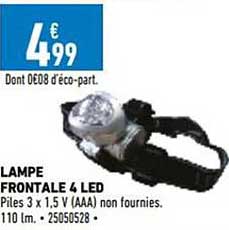 lampe frontale 4 led