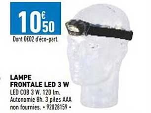 lampe frontale led 3 w