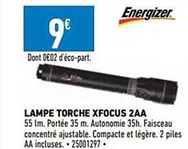 lampe torche xfocus 2aa energizer