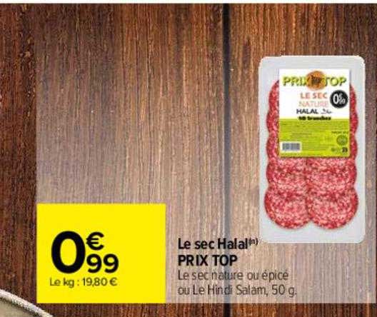 le sec halal prix top