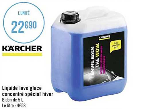 liquide lave glace concentré spécial hiver kärcher