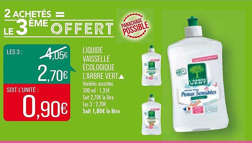 liquide vaisselle écologique l'arbre vert