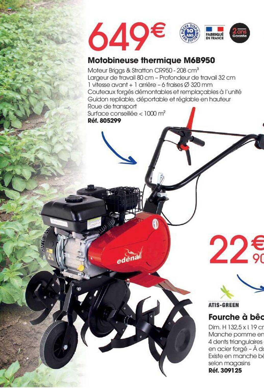 motobineuse thermique m6b950