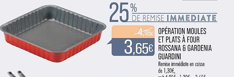 opération moules et plats à four rossana & gardenia guardini
