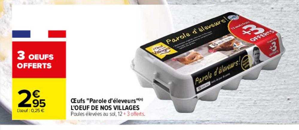 œufs "parole d'éleveurs" l’œuf de nos villages