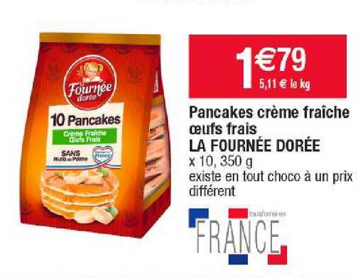 pancakes crème fraîche œufs frais la fournée dorée