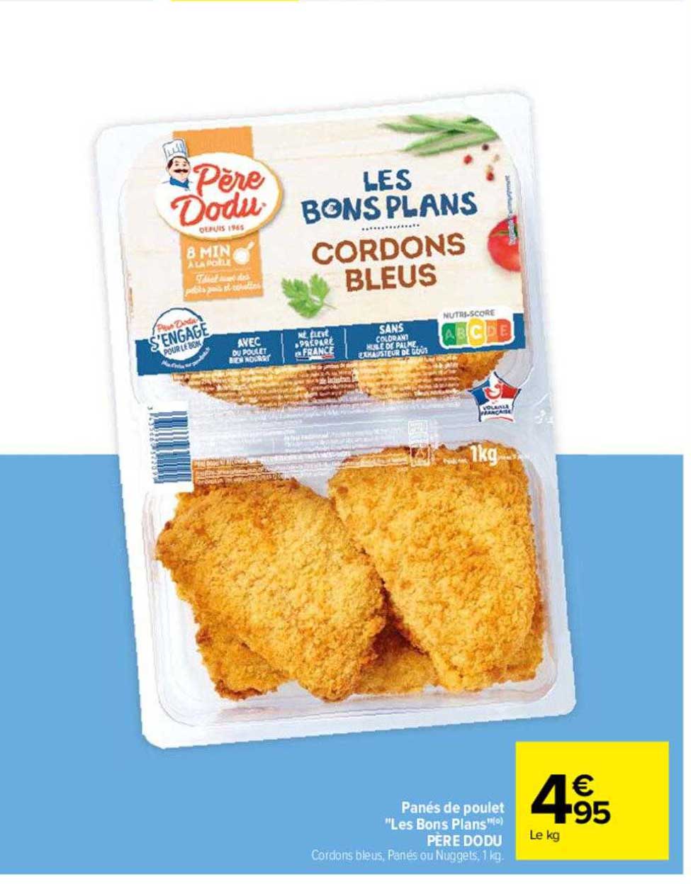 panés de poulet "les bons plans" père dodu