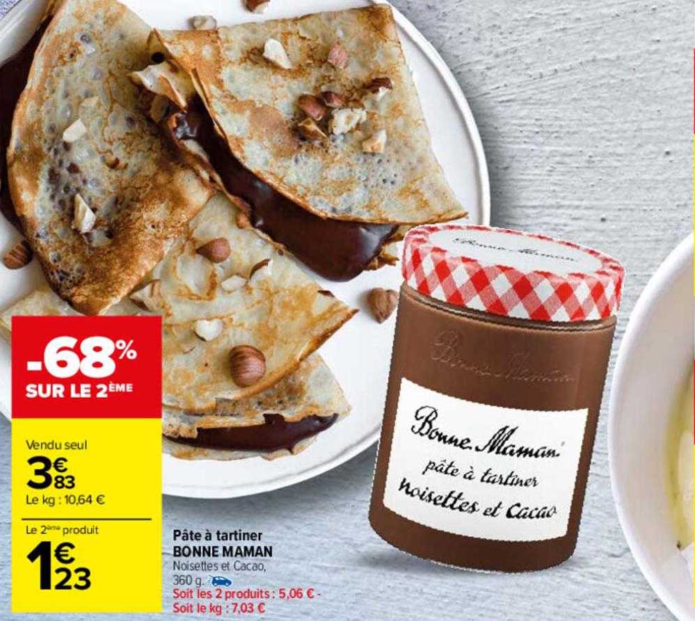 pâte à tartiner bonne maman