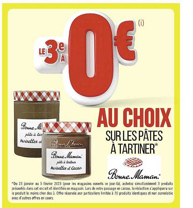 pâtes à tartiner bonne maman