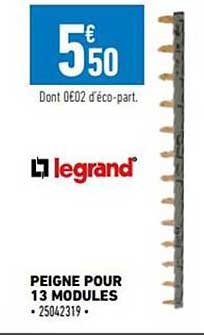 peigne pour 13 modules legrand