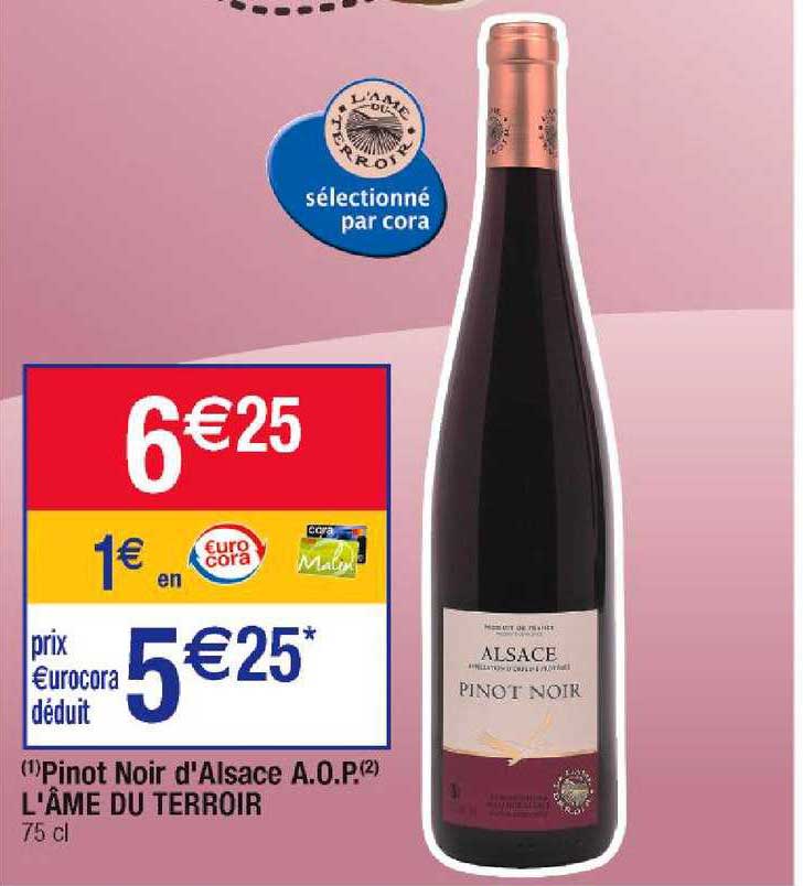 pinot noir d'alsace a.o.p. l'âme du terroir