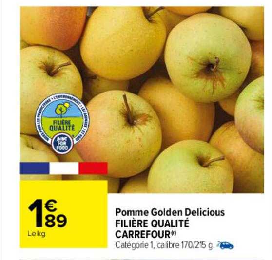 pomme golden delicious filière qualité carrefour