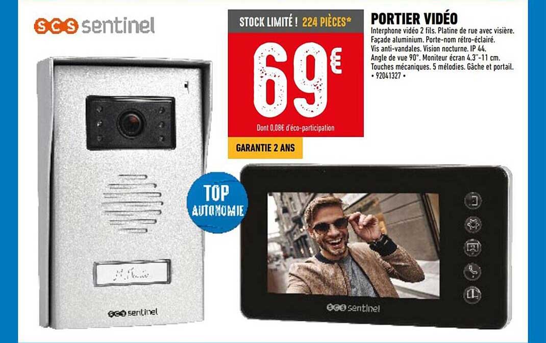 portier vidéo scs sentinel