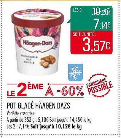pot glacé häagen dazs