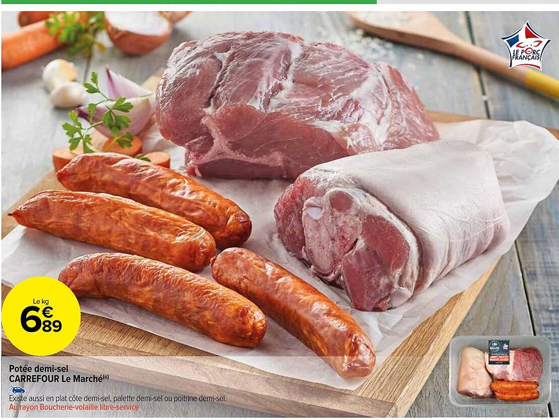 potée demi-sel carrefour le marché