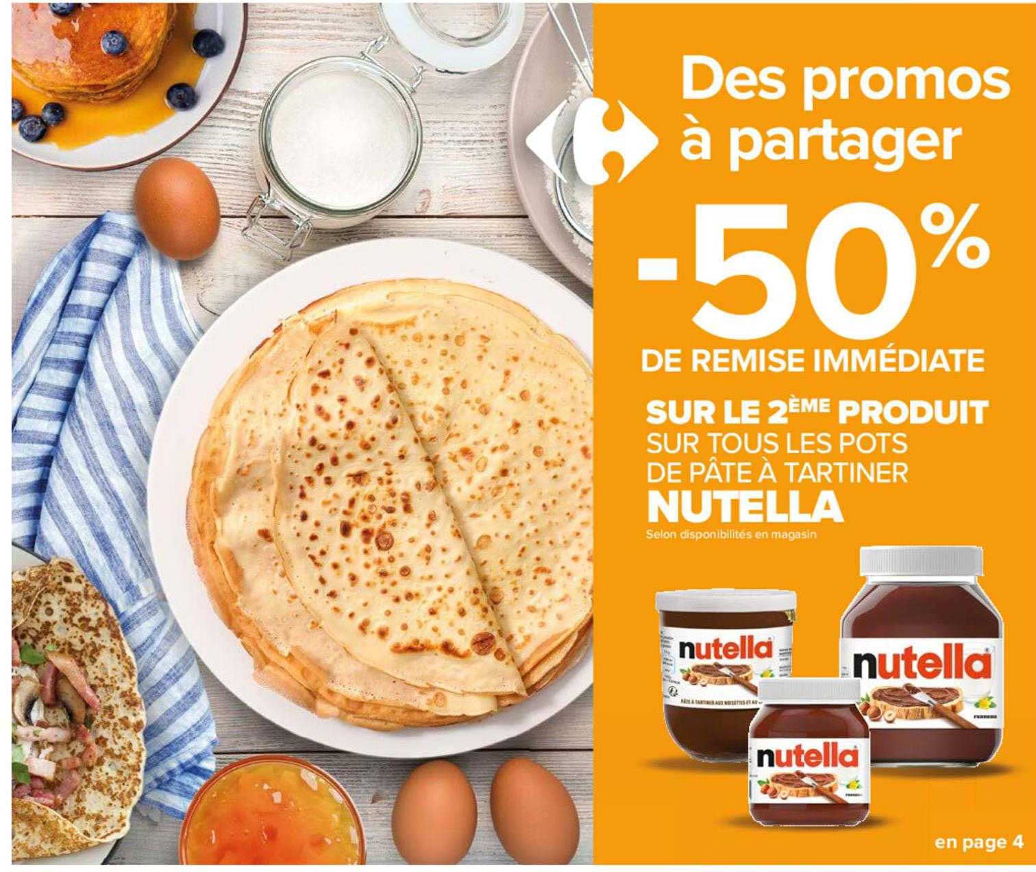 pots de pâte à tartiner nutella