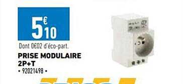 prise modulaire 2p+t