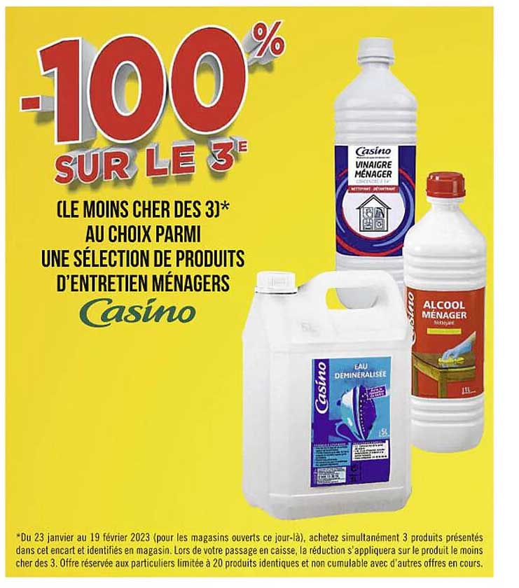 produits d'entretien ménagers casino