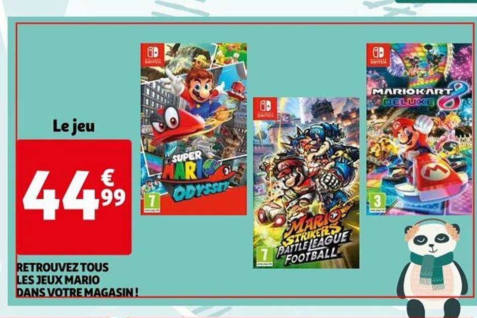 retrouvez tous les jeux mario dans votre magasin!