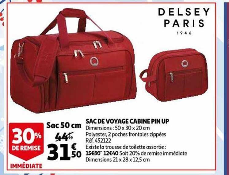 sac de voyage cabine pin up delsey paris