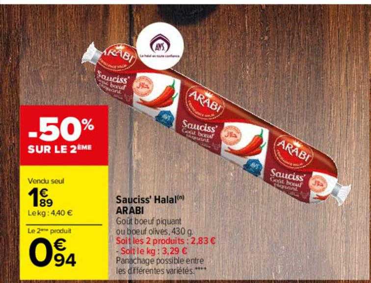 sauciss' halal arabi