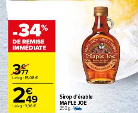 sirop d'érable maple joe