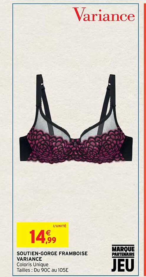 soutien-gorge framboise variance