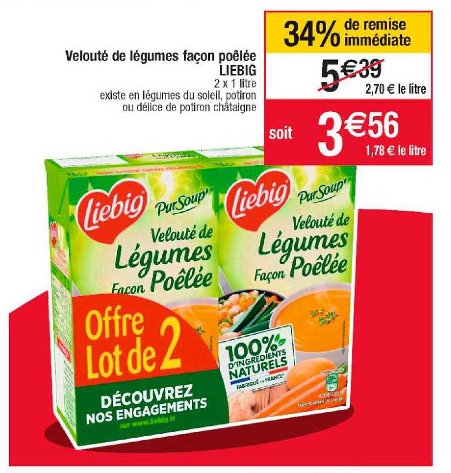 velouté de légumes façon poêlée liebig