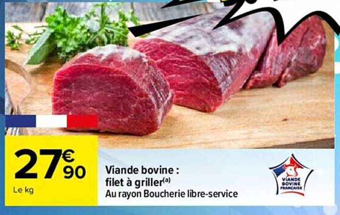 Viande Bovine: Filet à Griller