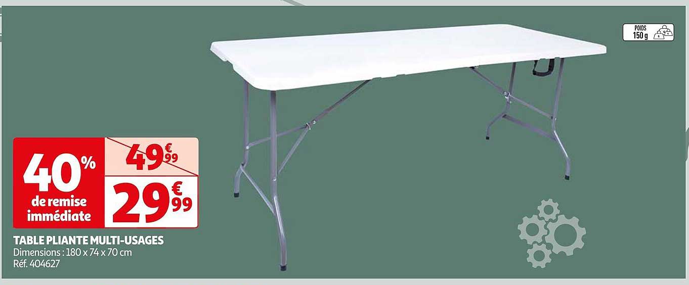 Table Pliante Multi-usages