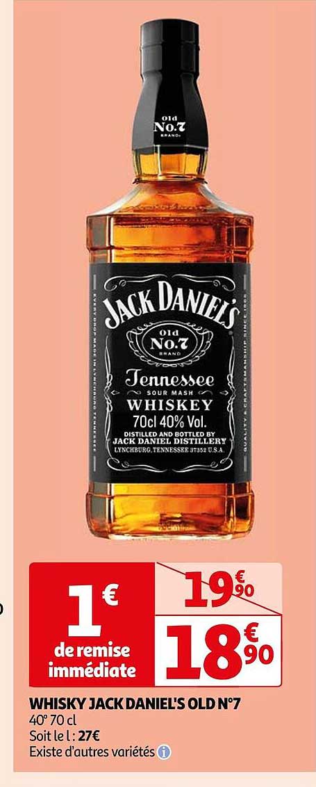 whisky jack daniel's old n°7