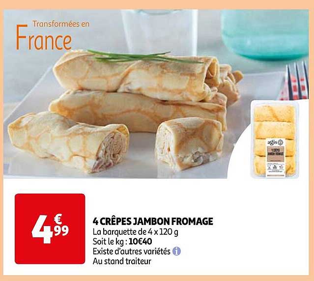 4 Crêpes Jambon Fromage
