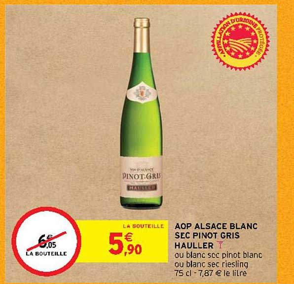 aop alsace blanc sec pinot gris hauller