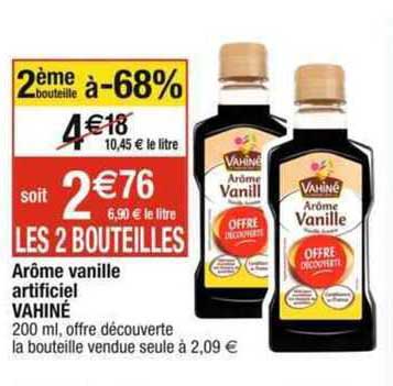 arôme vanille artificiel vahiné
