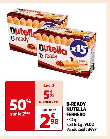 b-ready nutella ferrero