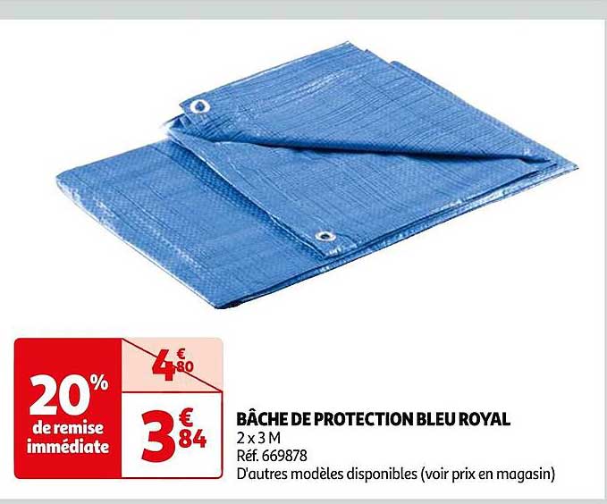 Bâche De Protection Bleu Royal