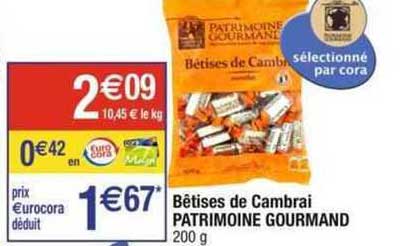 bêtises de cambrai patrimoine gourmand