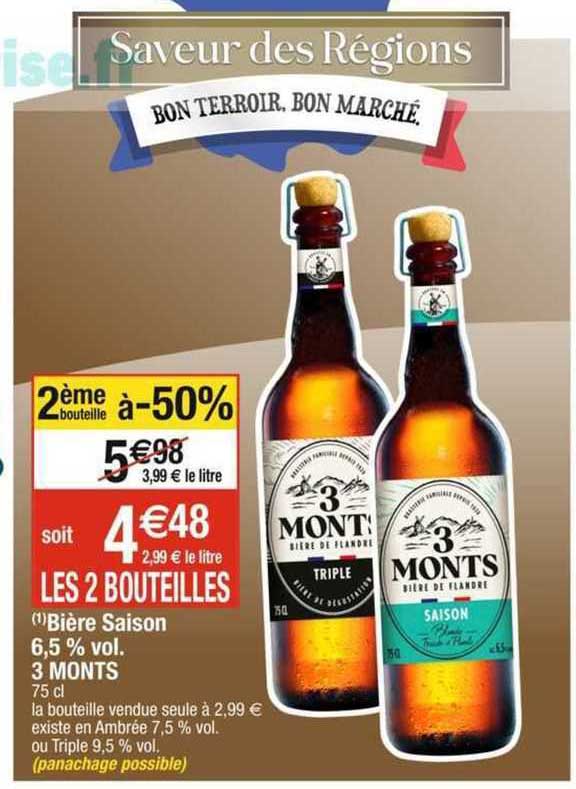 bière saison 6,5% vol. 3 monts
