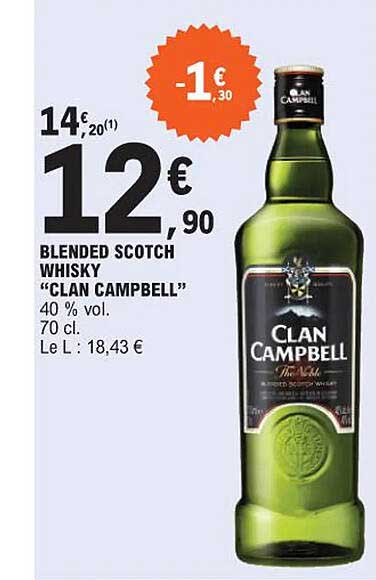 blended scotch whisky "clan campbell"
