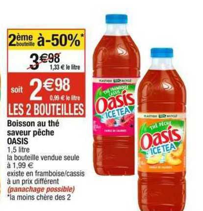 Boisson Au Thé Saveur Pêche Oasis