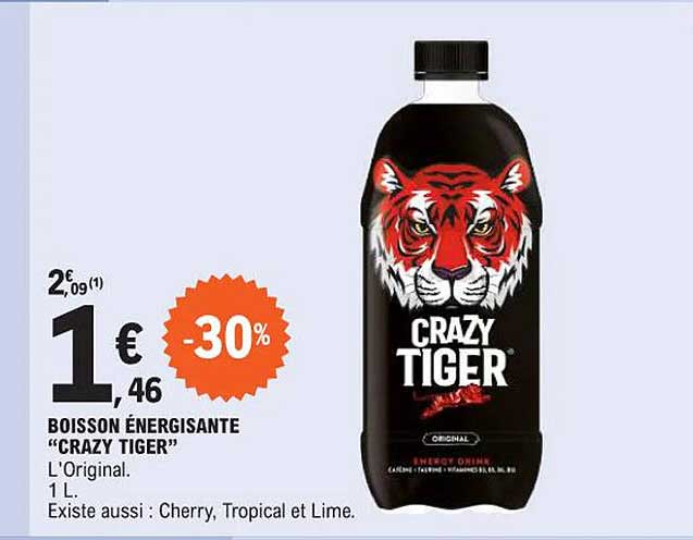 boisson énergisante "crazy tiger"