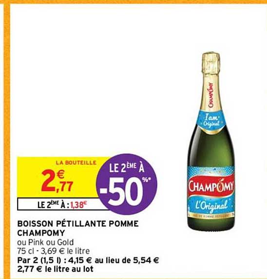 Boisson Pétillante Pomme Champomy