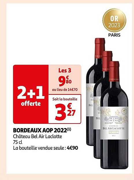 bordeaux aop 2022 château bel air laclotte