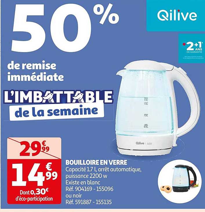 Bouilloire En Verre Qilive