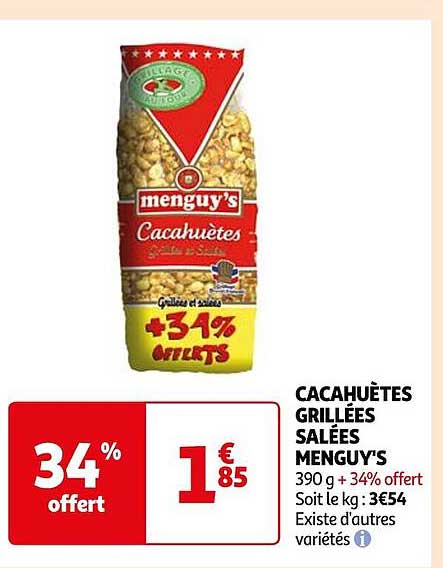 Cacahuètes Grillées Salées Menguy's