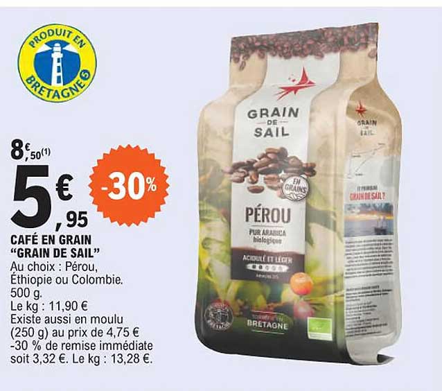 café en grain "grain de sail"