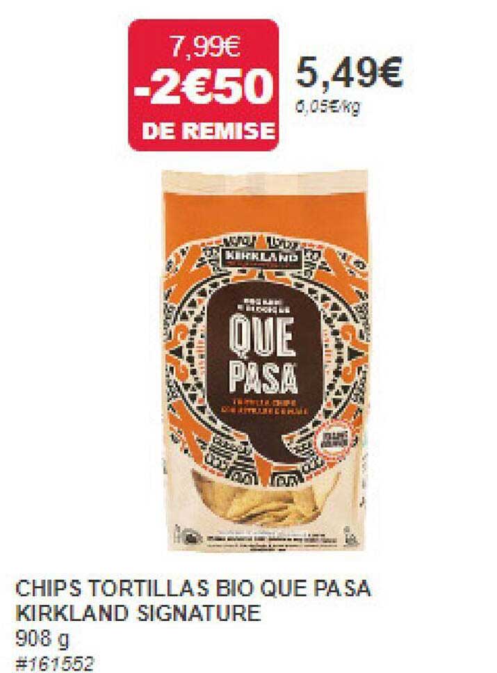 chips tortillas bio que pasa kirkland signature