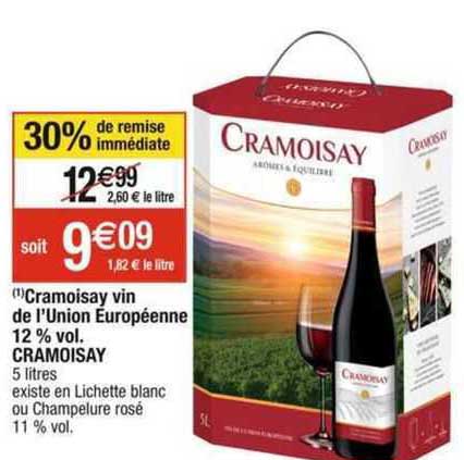cramoisay vin de l'union européenne 12% vol. cramoisay