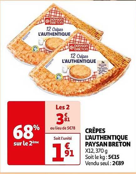 crêpes l'authentique paysan breton