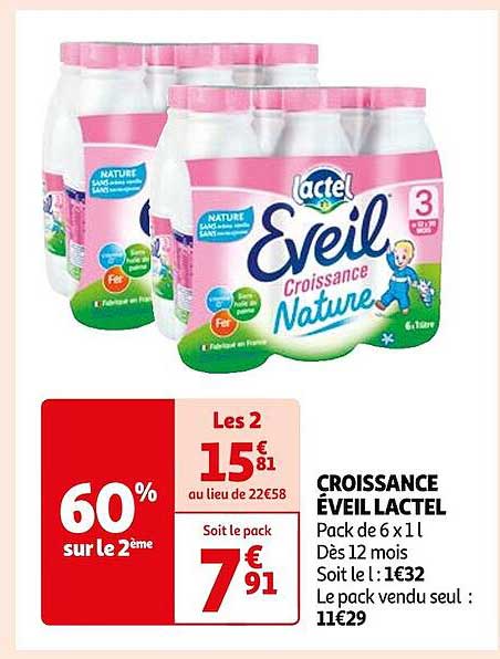 Croissance éveil Lactel